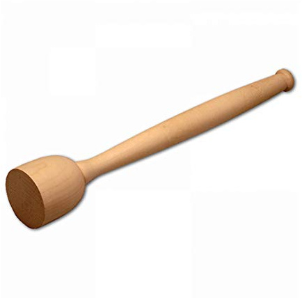 HOFMEISTER® 30 cm potatisstöt i bokträ – Naturlig potatis- och grönsaksstöt