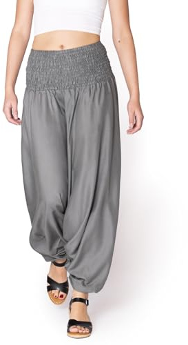 PANASIAM Pantaloni Aladino Tinta Unita Grigio L