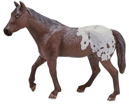 MOJO Appaloosa hingst kastanj häst gård djur modell leksaksfigur