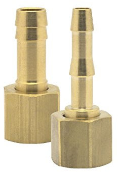 Elmag 42366 Druckluft-Schlauchtülle mit Überwurfmutter | Innengewinde 3/8 Zoll | für 8mm Schlauch