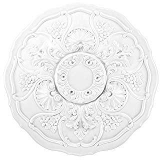 1 Rosetta Rosetta Stucco Rosone Soffitto Soffitto Interno Parete Antiurto Ø57cm, R123