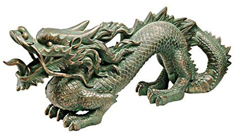 Design Toscano Asiatischer Drachen der Chinesischen Mauer, Maße: 11,5 x 53,5 x 20,5 cm
