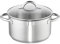 Schulte-Ufer Fleischtopf Loop, 24cm, ca. 5,5 l, mit Glasdeckel, 18/10 Stahl, Silber