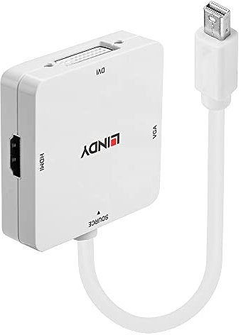 Lindy 41035 Adattatore Mini DisplayPort 1.2 a HDMI 4K30/DVI/VGA