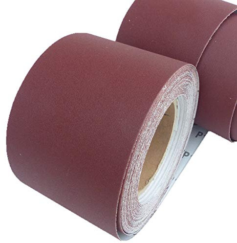 25m Schleifpapier Rolle 93mm X 25m Korn P180 Schleifband Schleifrolle Rollenschleifpapier BOHRFUX