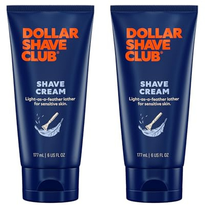 Dollar Shave Club | Shave Cream 6 ounce (2 Pack) | Hydrating Shaving Cream for Sensitive Skin