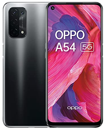 2021 Oppo A54 5G, 64GB - Fluid Black (Renewed)