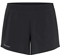 Marmot Mujer Wm's Elda Short 4, Pantalón Corto Funcional Transpirable, pantalón Corto de Entrenamiento de Secado rápido, pantalón Corto elástico para Escalada, Black, M