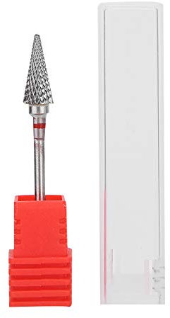 Punta Fresa Conica Unghie Set, Set di Punte in Ceramica di Accessori per Tagliaunghie per Mola in Acciaio per Manicure Set di Accessori per Tagliaunghie per Manicure Pedicure(Etichetta rossa)