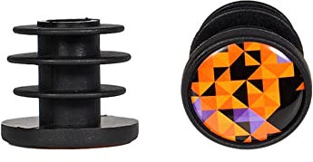 iSpchen 2 Stück Lenkerstopfen Fahrrad Lenkerendkappen Kunststoff Stopfen Lenker Endkappen Fahrradgriffe Stecker Bar End Plugs für Fahrrad MTB Rennrad Mountainbike,Orange Gelb