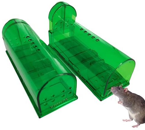 Goowafur Trampas para Ratones Vivos,2 trampas eficaces para Ratones - Jaula de Captura de Topos pequeños, atrapasueños, Trampa para Ratones, atrapasueños para casa y Exterior