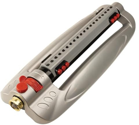 Gemplers Metal Oscillating Sprinkler for Lawns and Garden