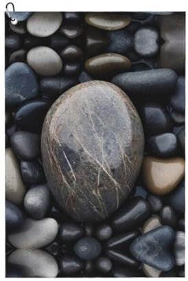 SSIMOO Beach Stone Serviette de golf à usage général, accessoire de golf personnalisé pour homme, absorbant et polyvalent