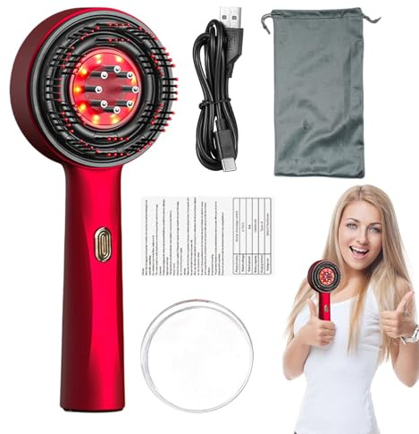 Manolyee Head Massager - 2 in 1 Hair Oil Applicator, Scalp Massager, Electric Hair Brush for Hair Growth