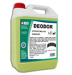 Detergente neutro multiuso ad elevato effetto profumante fiori di primavera. Specifico per ambienti soggetti al ristagno di cattivi odori DEODOR KITER LT 5
