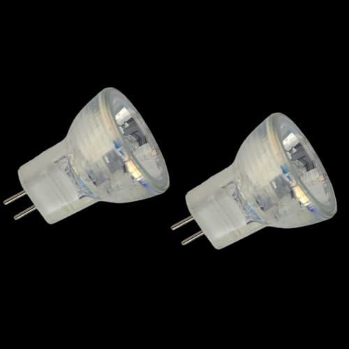 UGEFKMQ 2Pc 6 Voltios 5 Vatios MR8 Focos Halógenos G4 Base Bipin MR8 6V 10W Bombilla Halógena De Inundación Regulable 6V-5W