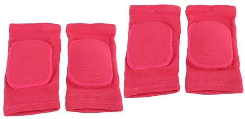 Fabater Knäärmar Stötdämpande Elastiska Sportkuddar för Ishockeylöpare Rose Red för Volleyboll, Basket (XS)