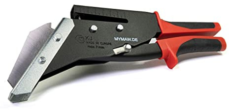 Tijeras con perforador 35 mm,para fibrocemento Eternit pizarra azulejo techador
