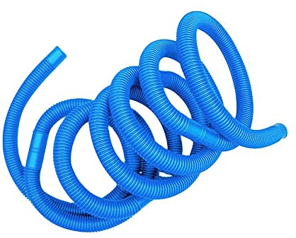 Melko Poolschlauch Ø32mm Schlauch 6,6m Schwimmbadschlauch Blau Saugschlauch Flexschlauch Spiralschlauch Schwimmbad Pool Teich