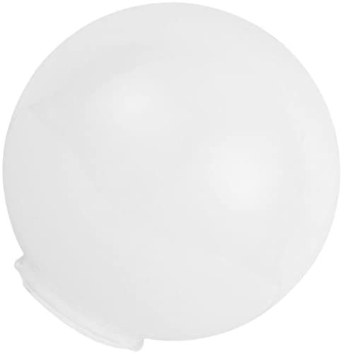 Yardwe Acryl Laternenpfahl Globe Mit Monteurhals Runder Lichtglobus Mastleuchte Außenleuchte Outdoor Gartenleuchte Weiß S