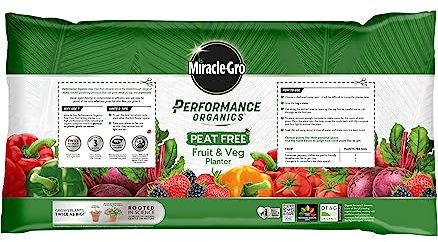 30L Performance Organics Fruit & Veg Planter Compost – Multi Purpose, Peat Free Gardening Soil for Indoor & Outdoor Planting