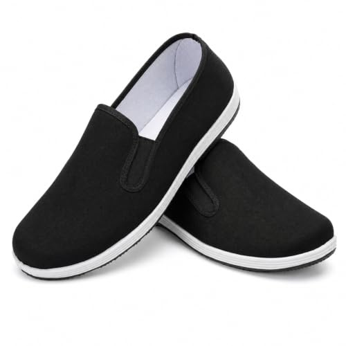 Chaussures en Tissu pour Arts Martiaux, Chaussures Traditionnelles Chinoises de Tai Chi et de Kung Fu, Chaussures en Toile pour Hommes et Femmes