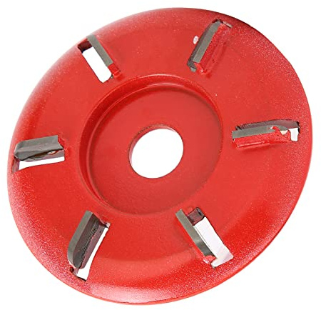Aolidsive Disco per Intaglio del Legno Disco per Modellare la Ruota da Taglio in Acciaio a 6 Denti per Smerigliatrice Angolare Che Intaglia la Lucidatura del Legno Duro