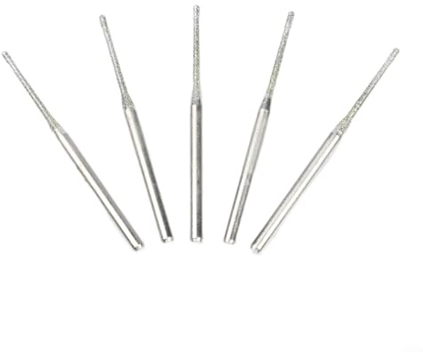 Entgoinggo 20-teiliges Bohrer-Set für Dremel-Drehwerkzeug, Schmirgelbeschichtete Grate für Glas, Jade, Stein, Schnitzen und Schmuckherstellung, Polieren, Schleifen, Zubehör