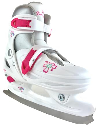 American Athletic Party Girl Ice Skates for Girls - Adjustable Kid’s Figure Skates with Hard Shell Support, Padded Lining, Stainless Steel Blades - Suitable for Indoor & Outdoor Ice Skating (1)