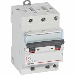 406888 Disjoncteur Triphasé 6a - 3p Courbe C - 4,5/6ka - à Vis - Legrand Dx3