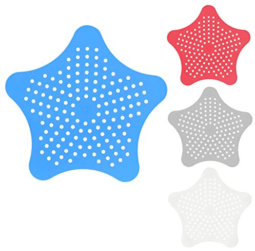 Protezione di scarico per doccia, tappo di scarico per capelli, tappo di aspirazione a stella, copertura per trappola d'acqua per bagno vasca e cucina