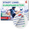 rudy games – Stadt, Land, Europameister! – Stand, Land, Fluss Vorlage Block in der Fußball-Edition für Kinder und Familien – Partyspiel | Familienspiel | Mitbringsel