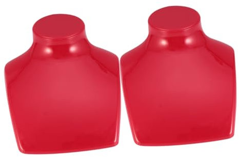 SOIMISS 4stücke Schmuckständer Für Halsketten Und Ohrringe Robuste Schmuckdisplay-büste Rot Für Schaufenster Und Zuhause Zur Präsentation Von Schmuckstücken