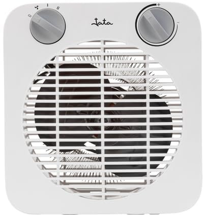 Jata JCTV1200 - Calefactor Eléctrico Bajo Consumo 2000 W. Termoventilador. 3 Modos: Ventilación, Calor medio y Calor máximo. 2 Potencias. Termostato. Máxima seguridad