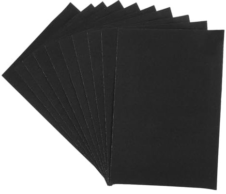 Uonlytech 10stücke Schwarz Sandpapier Für Erwachsene Papier Für Malen Graffiti Und Bastelprojekte Für Geburtstagsfeiern Und Kunsthandwerk