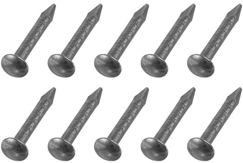 QUARKZMAN 200Pcs Pequeños Clavos De Ferretería 1 X 8mm Negro Metálico | Clavo De Acero Al Carbono De Cabeza Redonda Clavo Común De Acabado, Para Proyectos DIY De Colgar Cuadros Doméstica