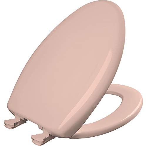 Bemis 1200SLOWT 063 Lift-Off Plastic Elongated Slow-Close Toilet Seat, Venetian Pink