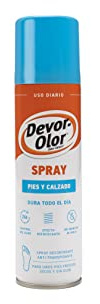 Devor-Olor | Spray pies y Calzado | Protección superior contra el olor y el sudor | Desodorante y antitranspirante para prevenir y eliminar instantáneamente el olor de los pies | 150ml