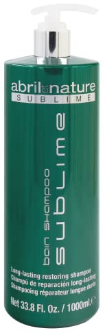 abril et nature - Sublime - Professionelles Reparatur-Shampoo - Für strapaziertes, dickes und/oder poröses oder afro Haar - Hyaluronsäure - Nährend und feuchtigkeitsspendend - 1000 ml