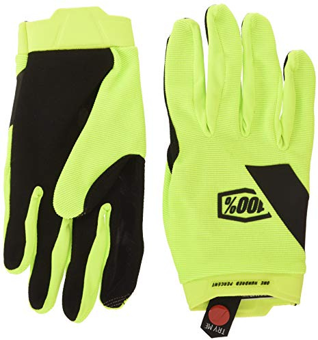 100 Percent Herr Ridecamp Fluo Gul - Xl Special Tillfälle Handske, Amarillo, M UK, Amarillo