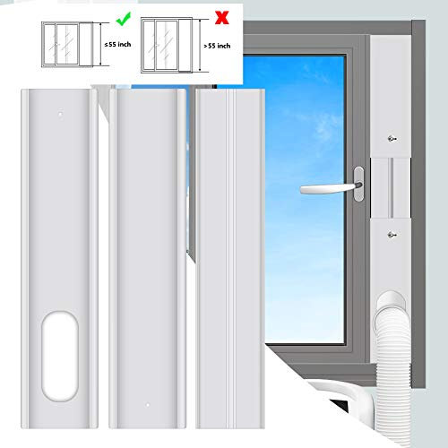Aozzy Einstellbare Fenstergleit Kit Platte Klimaanlage Windschutz für tragbare Klimaanlage, Erweiterung Window Panel Kit, aus Polyvinylchlorid (PVC) (13CM (5,12) Schlauch)