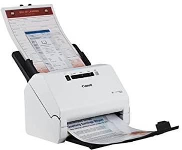 Canon R40 imageFORMULA Scanner Dokumentenscanner (Duplex Einzug, 600 DPI, Farbscan, Canon CaptureOnTouch Scanning Software, Readiris PDF Software, Cardiris Business Card Software) weiß, 4229C002