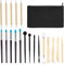 20 Stück Modelierwerkzeugset, Polymer Clay Tools Keramik Werkzeug Set Sculpting Tools Clay Polymer Clay Modelling Tools mit Aufbewahrungstasche Punktierungswerkzeug Tonwerkzeuge Für Profis Anfänger