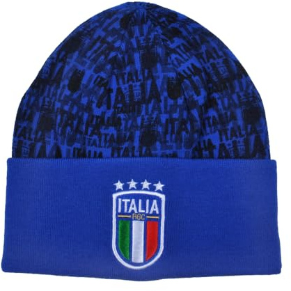 Cappello Skipper Azzurro con Ricamo e Stampa, Prodotto Ufficiale FIGC Nazionale Italiana di Calcio, 253045 Stampa