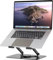 suptek Laptop Ständer für den Schreibtisch, ergonomischer, Faltbarer Laptop Stand mit Verstellbarer Höhe, belüfteter Laptop-Schreibtisch-Riser, kompatibel mit MacBook Air, 11-17-Zoll-Laptops, Schwarz
