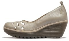 Fly London Women's YUBI480FLY Wedges, Silver, 6 UK
