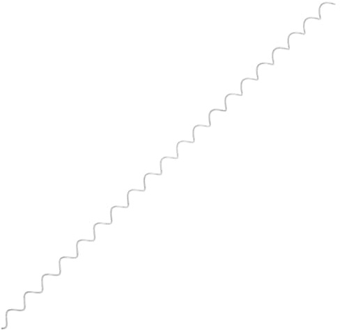 Gecheer Gabionspiraler 24 st. Gabionspiral, robust spiralkontakt för stenkorg, gabionspiraler, galvaniserat stål, längd: 100 cm, diameter: 3,5 mm, spiraldelning: 50 mm silver