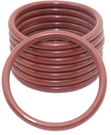 O-Ring aus braunem Fluorkautschuk, 1mm x 5mm x 7mm Hochtemperatur- und korrosionsbeständiger Dichtungsring