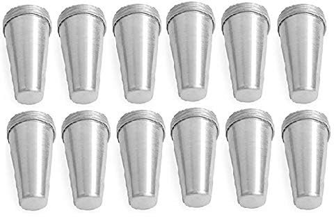 Generic Aluminium Kulfi Maker Kulfi Mould Ice Cream Mould - Pack of 12 Moulds