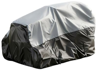 Lagomloot Copertura per tosaerba, impermeabile 600D, copertura per tosaerba a rotazione zero, con cinghie antivento, 190 x 117 x 140 cm, protezione antipolvere per trattori da equitazione